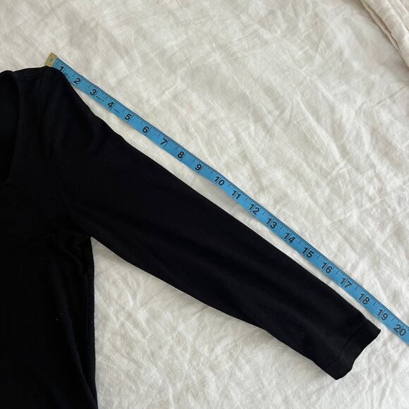 L'AGENCE Angel Square Neck Bodysuit Black Size S - Picture 9 of 10